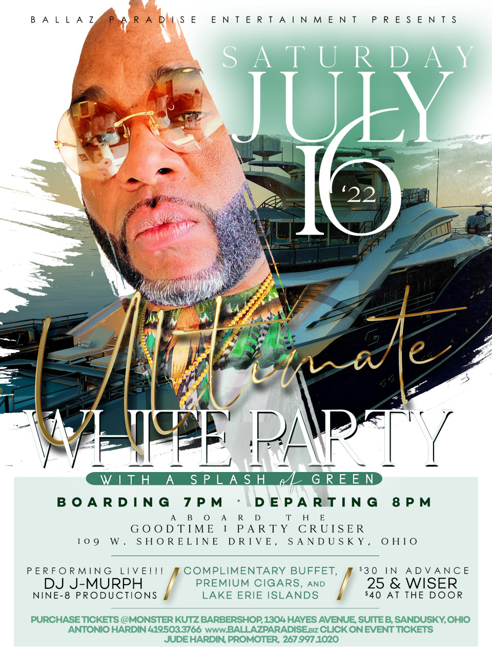 THE ULTIMATE WHITE PARTY CRUISE 2022 WITH A SPLASH OF GREEN